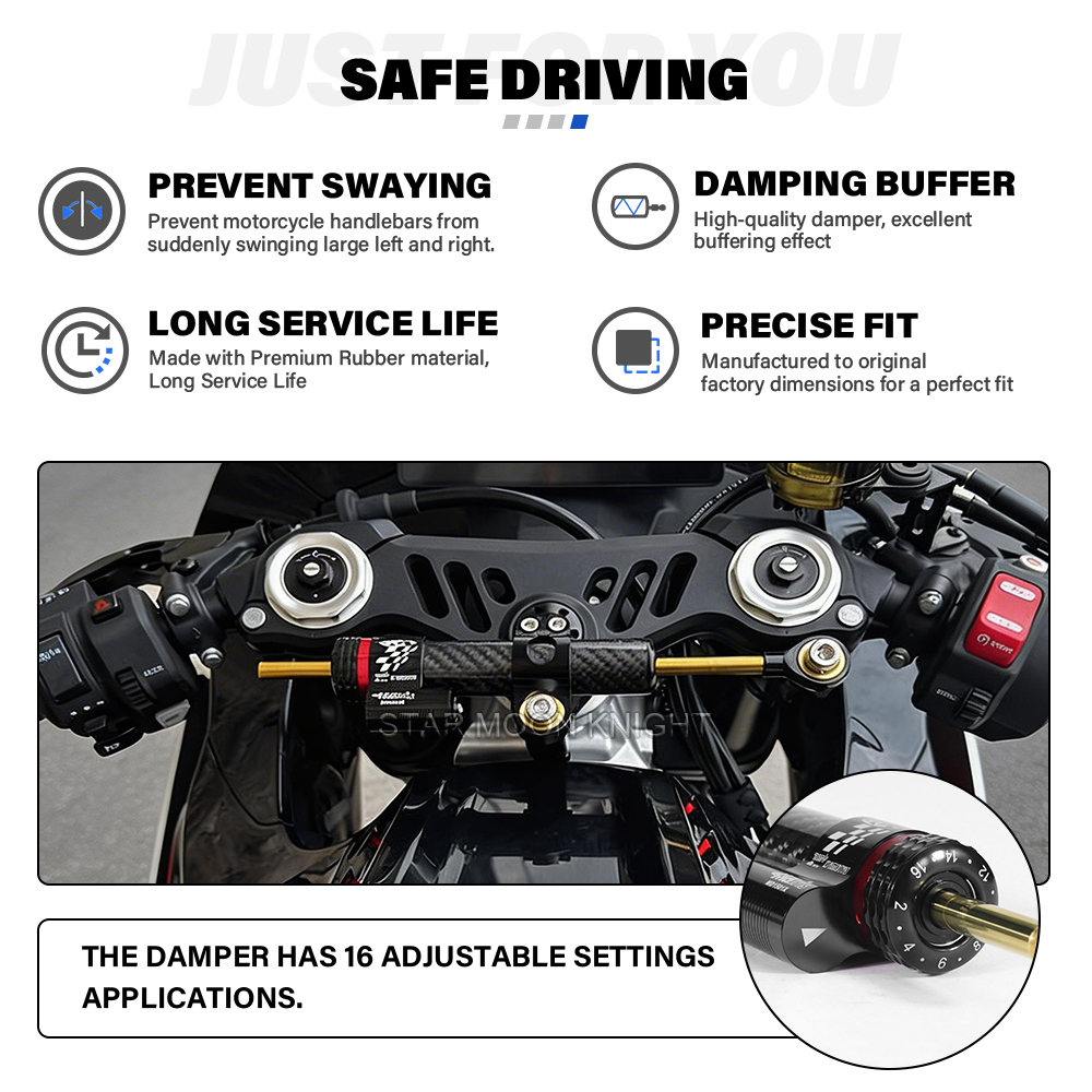 Moto Amortisseur De Direction  - Steering Damper Stabilizer Kit Cnc avis et prix